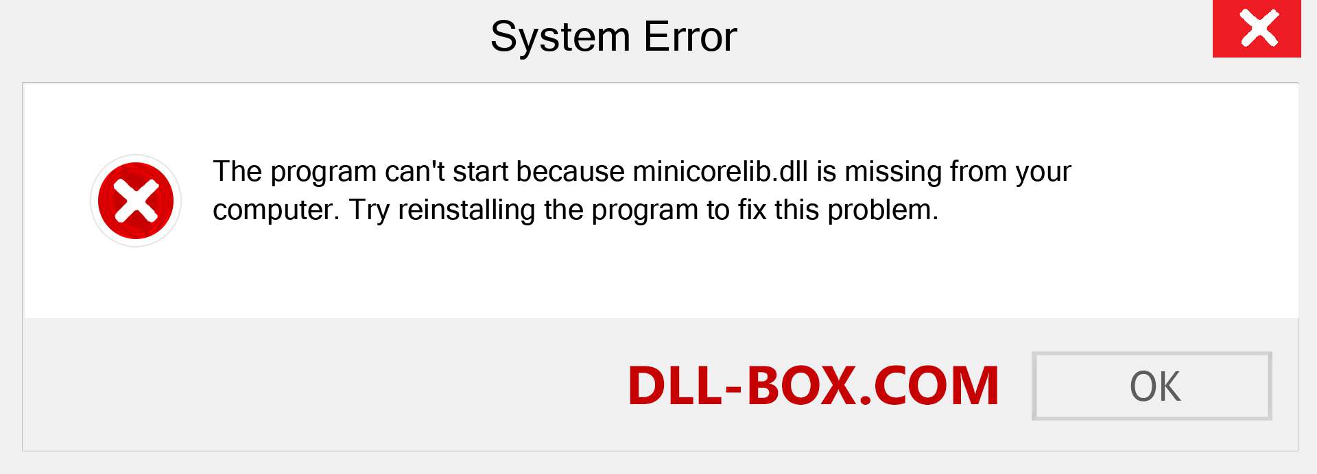  minicorelib.dll file is missing?. Download for Windows 7, 8, 10 - Fix  minicorelib dll Missing Error on Windows, photos, images